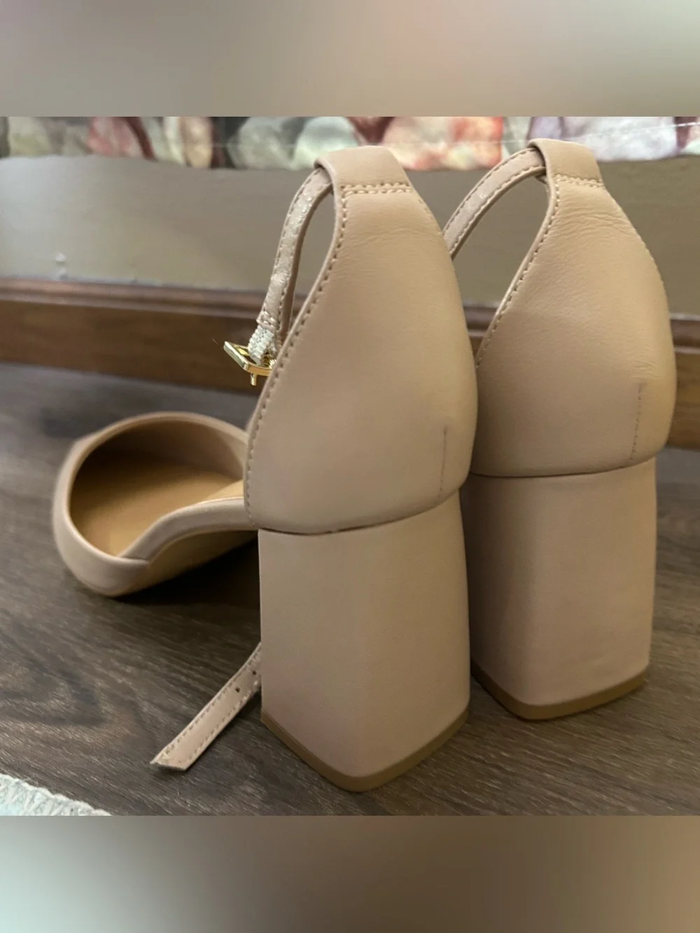 ALDO Blush Pink Pointed Toe Ankle-Strap Heels